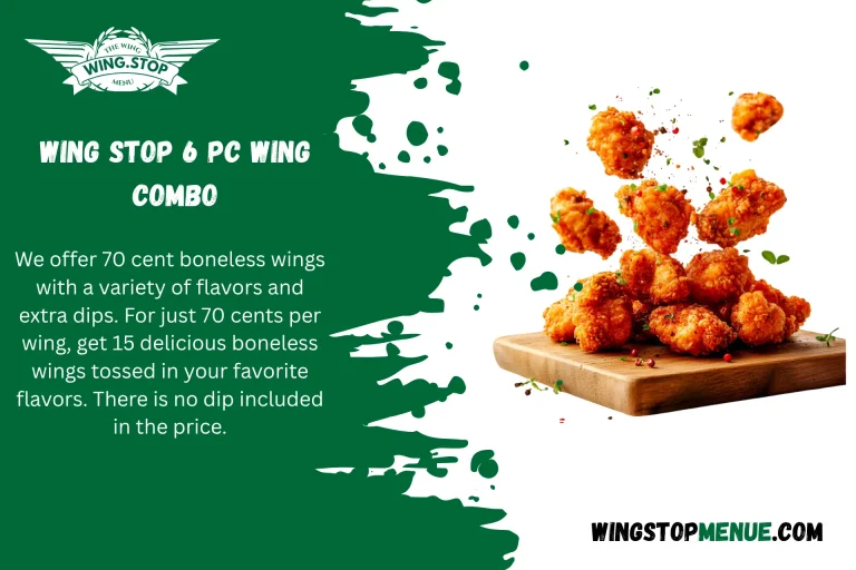 WingStop 6 pc Wing Combo