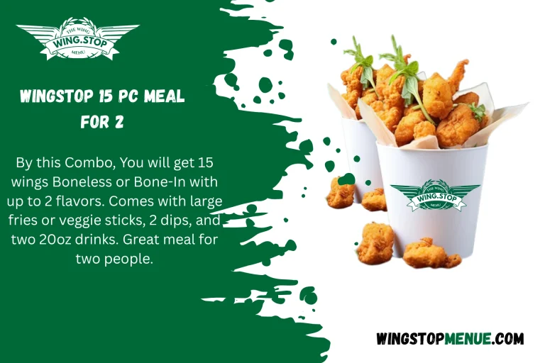 Wingstop 15 pc Meal for 2