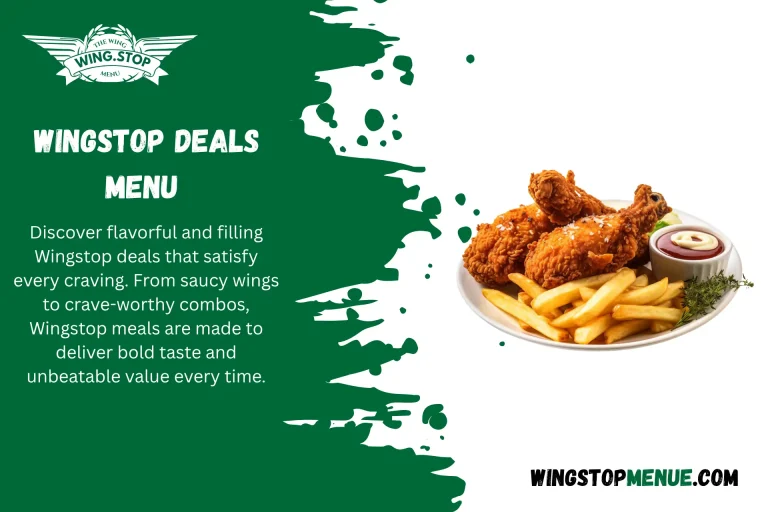 Wingstop Deals Menu